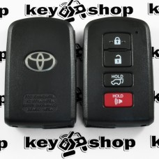 Оригинальный корпус смарт ключа для TOYOTA Highlander RAV4 (Тойота Хайлендер РАВ4) 3 + 1 (panic) кнопки