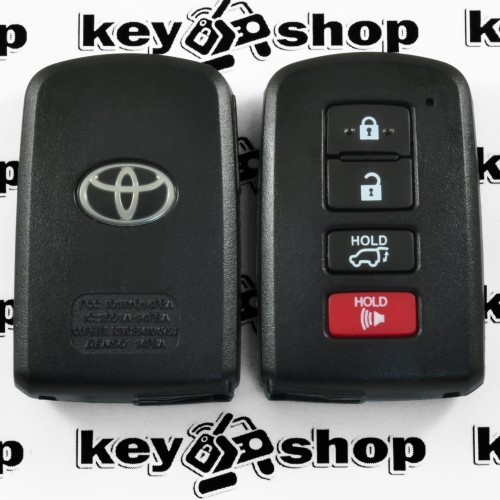 Оригинальный корпус смарт ключа для TOYOTA Highlander RAV4 (Тойота Хайлендер РАВ4) 3 + 1 (panic) кнопки