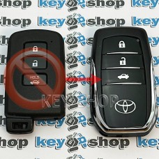 Корпус смарт ключа Toyota (Тойота) 3 кнопки (под переделку)