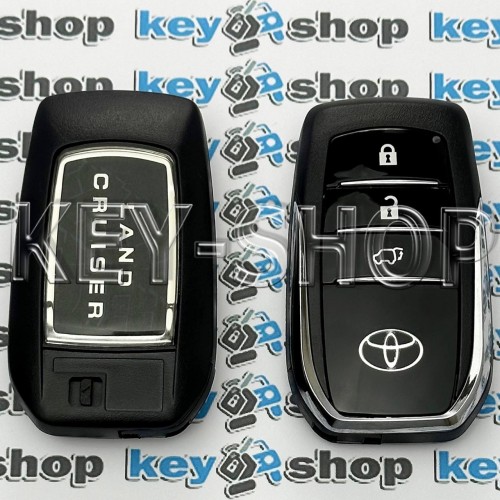  смарт ключ для Toyota Land Cruiser (Тойота Ленд Крузер) 3 кнопки, чип :  P1 (A8) / 433 MHz 