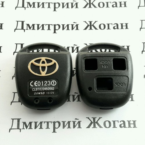 Корпус автоключа для TOYOTA (тойота) под 3 кнопки , без лезвия (под установку родного)