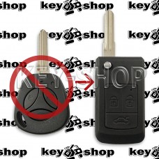 Корпус выкидного ключа для Лада (Lada) 3 кнопки (под переделку)