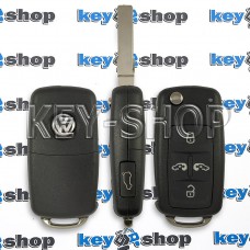 Выкидной ключ для Volkswagen Multivan (Фольцваген Мультивен) 5 кнопок, чип ID48 / 433MHz