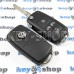 Выкидной ключ для Volkswagen Multivan (Фольцваген Мультивен) 5 кнопок, чип ID48 / 433MHz