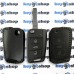           Чехол для выкидного ключа VOLKSWAGEN (Фольксваген), Golf, Jetta, Polo, 3 кнопки, натуральная кожа, черный
