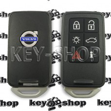 Cмарт ключ для Volvo (Вольво) 5+1 кнопка, чип id46 (keyless-go) (PCF 7945/7953) 433MHz