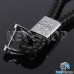 Кожаный плетеный (черный) брелок для авто ключей VOLVO (Вольво)