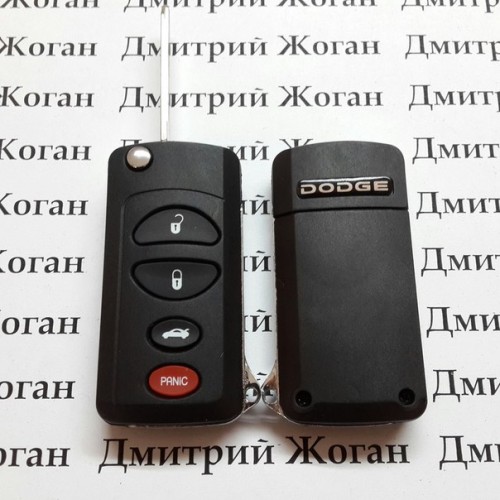 Корпус выкидного ключа для Dodge (Додж) 3 + 1 кнопка (под переделку)