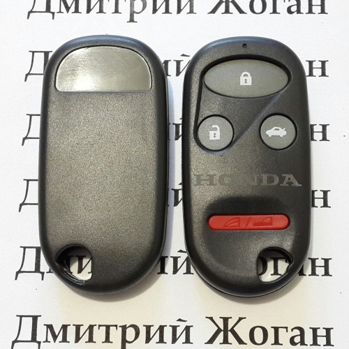 Корпус пульта Honda (Хонда) - 3 кнопки + 1 кнопка, с креплением под батарею