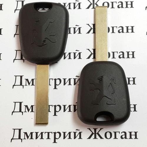 Ключ для Peugeot (Пежо) лезвие HU83T, с чипом ID46