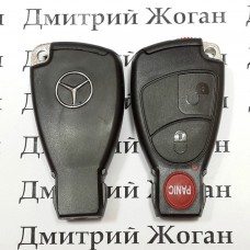 Корпус смарт ключа MERCEDES с отсеком для батареи W203, C,S-class (мерседес) 2 + 1 кнопки