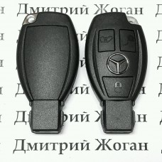 Корпус смарт ключа для Mercedes (Мерседес) 3 кнопки, с креплением для батареи и лезвием