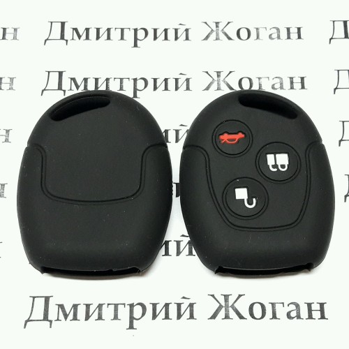 Чехол (силиконовый) для авто ключа Ford (Форд) 3 кнопки