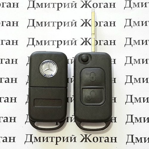Корпус выкидного авто ключа MERCEDES C, S, SL, G-class (мерседес) 2 - кнопки, лезвие HU39