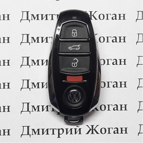 Корпус смарт ключа для Volkswagen Touareg (Фольксваген Туарег) 3 кнопки + 1 (panic)