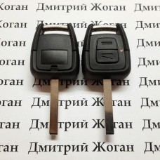 Автоключ для OPEL (Опель) 2- кнопки, ID40, 433 Mhz, лезвие HU100