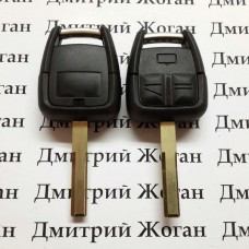 Автоключ для OPEL (Опель) 3- кнопки, чип ID40, 433 MHz, лезвие HU43P
