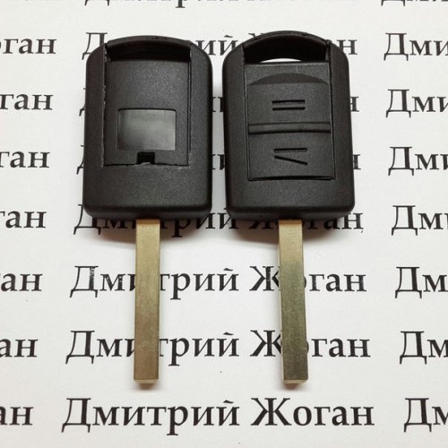 Автоключ для Opel (Опель) 2 кнопки, лезвие HU100, ID40/433Mhz