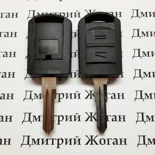 Автоключ для Opel (Опель) 2 кнопки, лезвие HU46, ID40/433Mhz