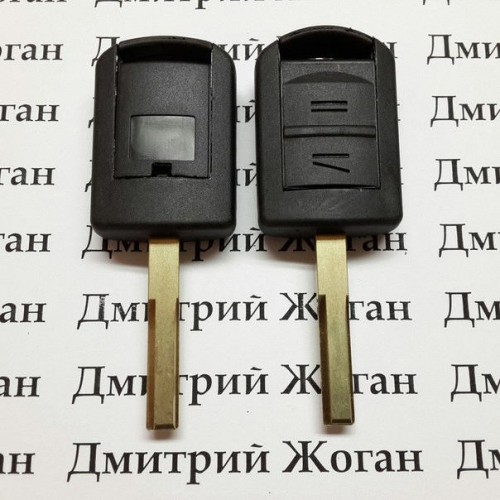 Автоключ для Opel (Опель) 2 кнопки, лезвие HU43P, ID40/433Mhz