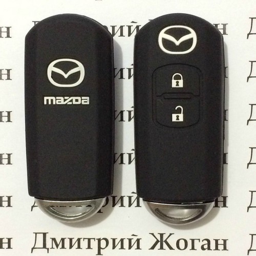 Чехол для авто ключей Mazda (Мазда) 2 кнопки
