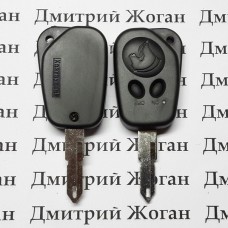 Корпус ключа для Пежо Саманд (PEUGEOT SAMAND) 2 кнопки