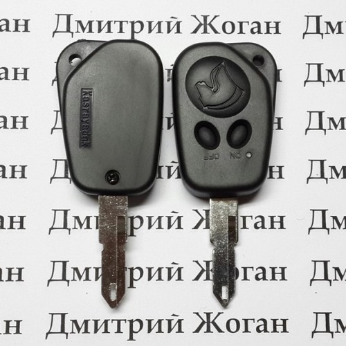 Корпус ключа для Пежо Саманд (PEUGEOT SAMAND) 2 кнопки