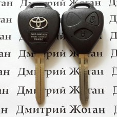 Корпус автоключа Toyota (Тойота) 2 кнопки под переделку лезвие TOY 43