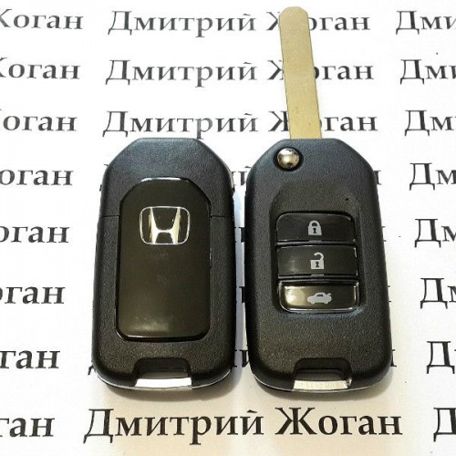Выкидной ключ Honda (Хонда) 3 кнопки, 433MHz, чип ID46 