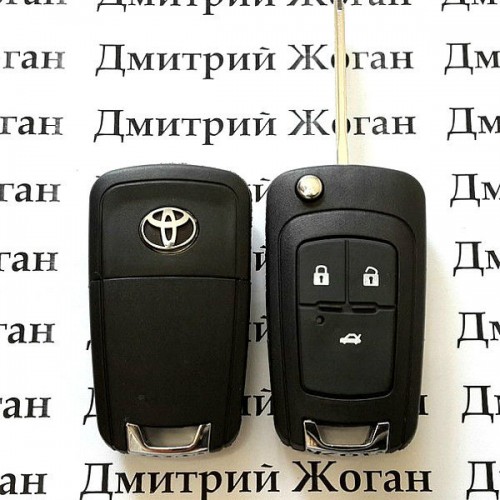 Корпус выкидного автоключа для Toyota (Тойота) 3 кнопки, лезвие TOY 43 