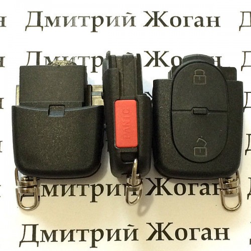 Корпус нижней части выкидного ключа для SKODA (шкода), 2 - кнопки + 1 кнопка