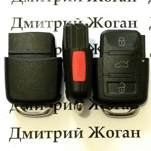 Корпус нижней части выкидного ключа для Seat (Сеат) , 3 - кнопки + 1 кнопка