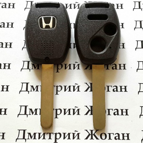 Корпус автоключа Honda (Хонда) - 2 кнопки + 1 кнопка (panic), лезвие HON66