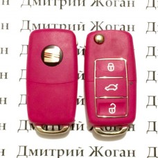 Корпус  выкидного ключа для Seat (Сеат) , 3 - кнопки, лезвие HU66, HU49
