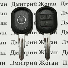 Корпус авто ключа для Chevrolet Lacetti (Шевролет лачети) 3-кнопки (вариант №3)