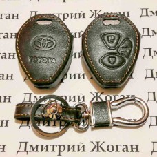 Чехол (кожаный) для авто ключа Toyota (Тойота) 3 кнопки