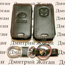 Чехол (кожаный) для смарт ключа Toyota (Тойота) 2 кнопки