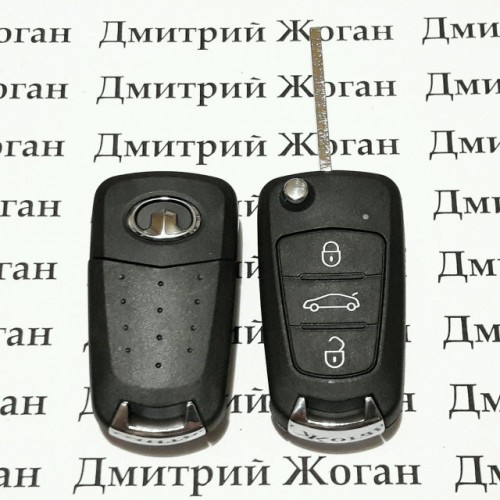 корпус выкидного ключа для Great Wall voleex c30 (грейт вол воликс с30) 3 кнопки