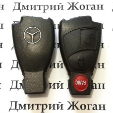 Корпус смарт ключа Mercedes (Мерсдес)  2 кнопки + 1 кнопка (panic)