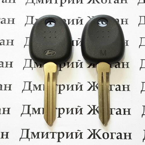 Корпус авто ключа под чип для Hyundai (Хундай) левый без упора, лезвие HYN14