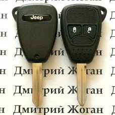 Ключ для Jeep (Джип) 2 кнопки, с чипом PCF7941, с частотой 433 MHz