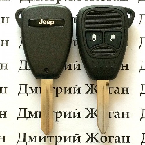 Ключ для Jeep (Джип) 2 кнопки, с чипом PCF7941, с частотой 433 MHz