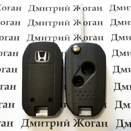 Корпус выкидного ключа для Honda (Хонда) 2 кнопки, лезвие HU66