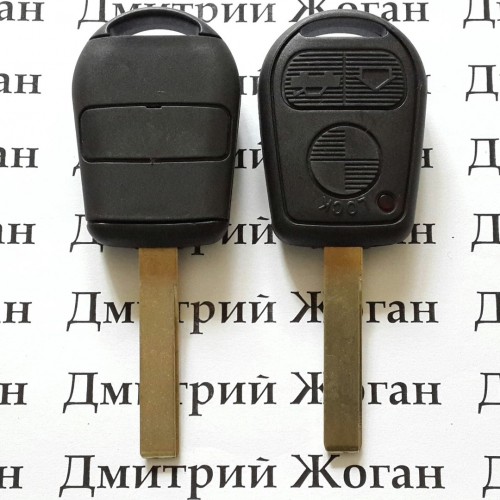 Корпус ключа для BMW E46 (БМВ) 3 кнопки, лезвие HU 92