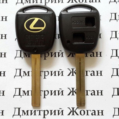 Корпус авто ключа LEXUS IS, GS, LX  (Лексус) 2 - кнопки, лезвие TOY40