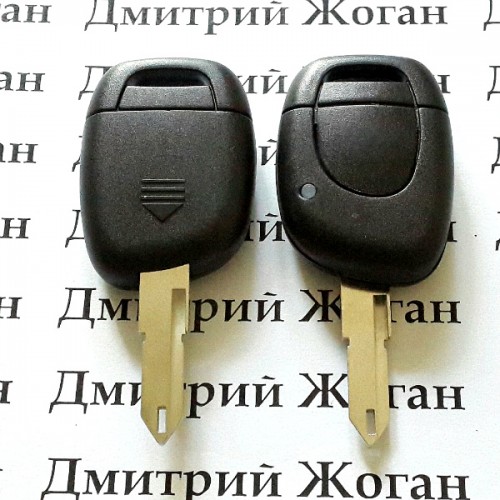 Авто ключ RENAULT (Рено) 1 - кнопка, лезвие NE 73, с чипом ID 46 (PCF7947), 433MHZ