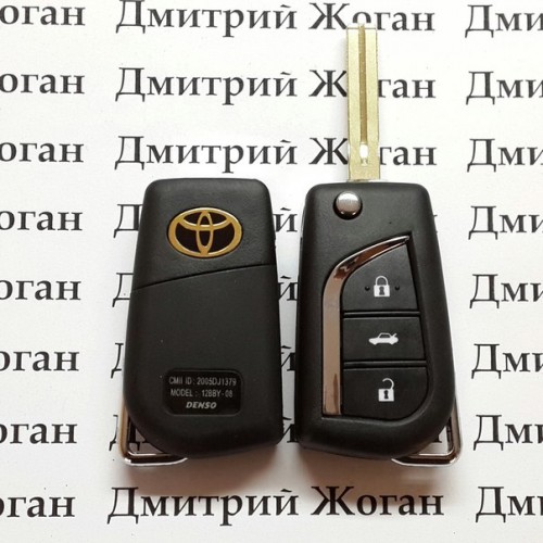 Корпус выкидного ключа Toyota (Тойота) - 3 кнопки, лезвие TOY 48