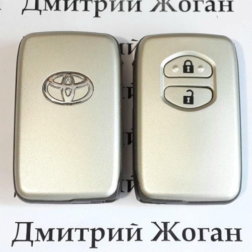 Корпус смарт ключа для Toyota RAV4, Camry, Land Cruiser, Venza (Тойота РАВ4, Камри, Ленд Крузер, Венза) 2 кнопки