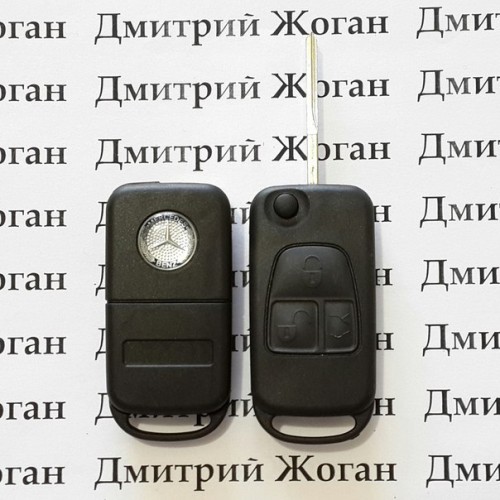 Корпус выкидного ключа MERCEDES W163, ML-class (Мерседес), 3 кнопки, лезвие HU64