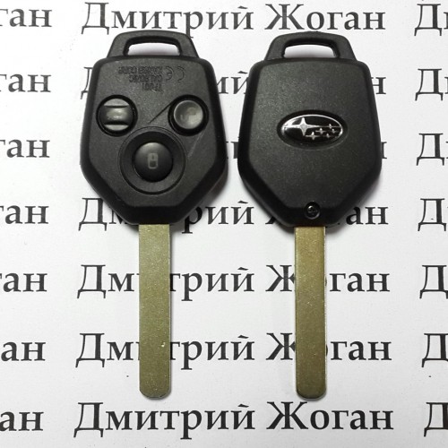 Автоключ для SUBARU (Субару) 3 - кнопки, лезвие DAT17, 4D62, 433 Mhz